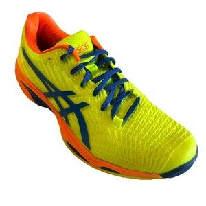 Asics Neon Yellow and Blue Sneakers